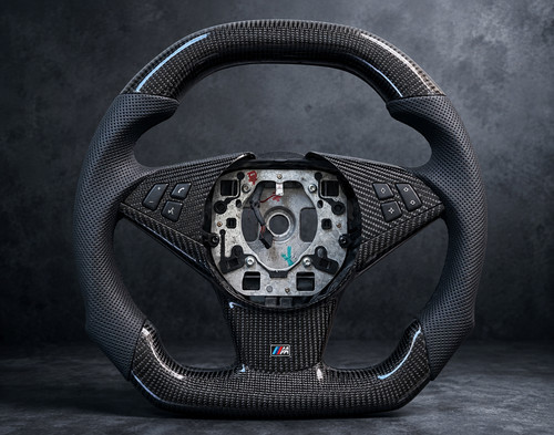 Carbon fiber square steering - carbon,